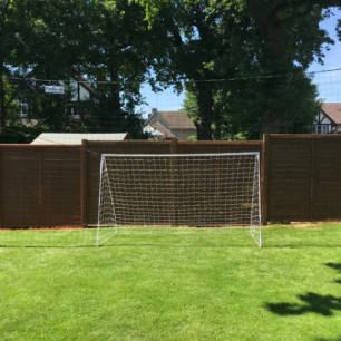 Open Goaaal! Football Goal with Backstop Net & Rebounder