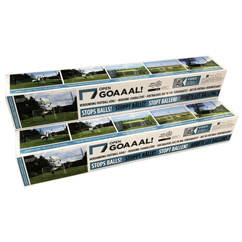 Open Goaaal! Football Goal with Backstop Net & Rebounder Open Goaaal! Football Goal with Backstop Net & Rebounder