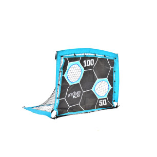 2in1 Pop-Up football goal with target net. Quick setup, lightweight, durable, includes carry bag.
