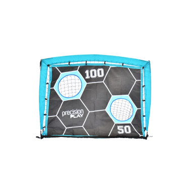2in1 Pop-Up football goal with target net. Quick setup, lightweight, durable, includes carry bag.