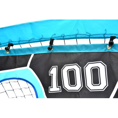 2in1 Pop-Up football goal with target net. Quick setup, lightweight, durable, includes carry bag.