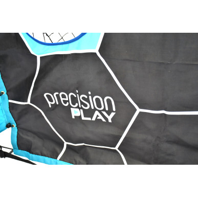 2-in-1 kokkupandav jalgpallivärav sihtvõrguga. Kiire paigaldus, kerge ja vastupidav, kaasas kandekott.