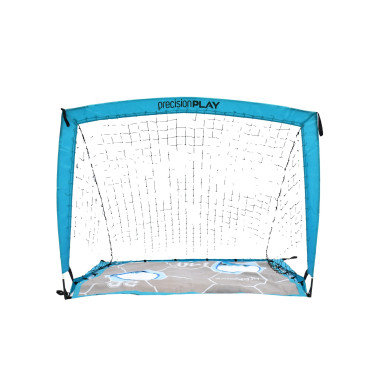 2in1 Pop-Up football goal with target net. Quick setup, lightweight, durable, includes carry bag.