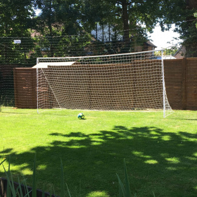 Open Goaaal! Football Goal with Backstop Net & Rebounder