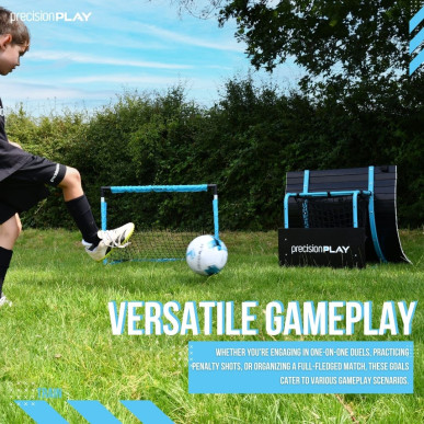 PrecisionPlay Quick Folding Football Goals (Set of 2)