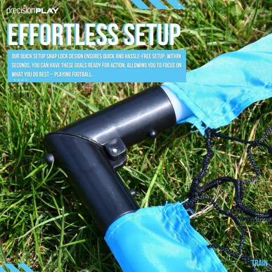 PrecisionPlay Quick Folding jalgpalliväravad (2 tk komplektis)